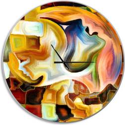 Design Art Way of Inner Paint Oversized Modern Wall Clock Wall Clock 23"