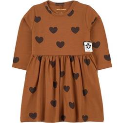 Mini Rodini Basic Heart Dress - Brown