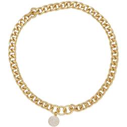 Ettika Crystal Disc Collar Necklace in