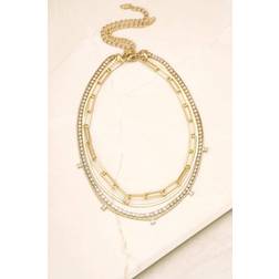 Ettika Mixed 18k Gold Plated Chain Necklace