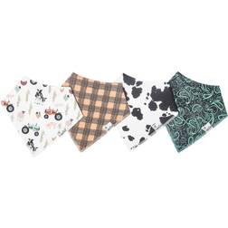 Copper Pearl Baby Bandana Bibs 4-pack Jo
