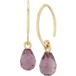 Saks Fifth Avenue Briolette Mini Sweep Drop Earrings - Gold/Amethyst