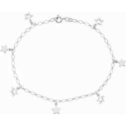 Sterling Star Female Anklet