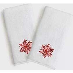 Linum Home Textiles Snowflakes Guest Towel White (76.2x40.64)