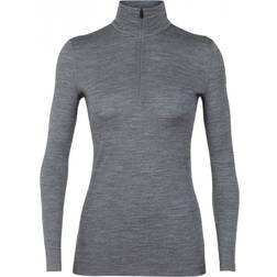 Icebreaker Women's Oasis Longsleeve Half Zip (2021) Gritstone Hthr