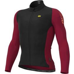 Ale Langarm Fahrradtrikot R-EV1 Warm Race 2.0 - Blau