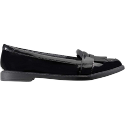 Clarks Youth Scala Bright School Shoes - Black Patent