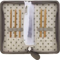 Long Fine Gauge Tulip Carry C Interchangeable Bamboo Knitting Needle Set