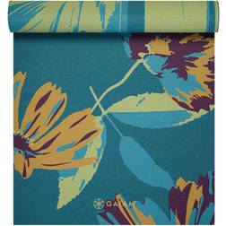 Gaiam Premium Reversible Floral Mantra Yoga Mat (6mm)