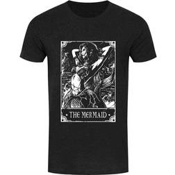 Deadly Tarot Herr Mermaid Heather T-Shirt Black/White