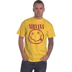 Nirvana Unisex T-Shirt/Pink Smiley (XXX-Large)