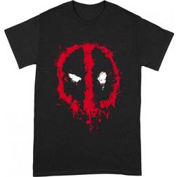 Deadpool Unisex Splat T-Shirt - Negro/Rojo