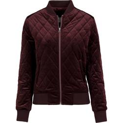 Urban Classics Diamond Quilt Velvet Jacket