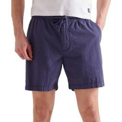 Superdry Seersucker Short Met Trekkoord - Grijs Grootte