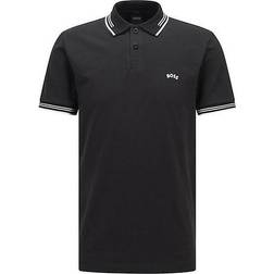 HUGO BOSS Herren Poloshirt Paul Curved - Schwarz