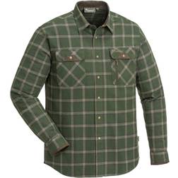 Pinewood Prestwick Exclusive flanellskjorta, Mossgreen/D.