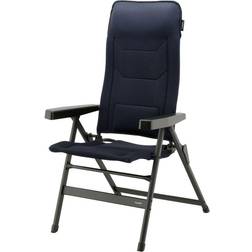 Chaise de Camping Pliable de Luxe Bleu Siège Fauteuil Extérieur