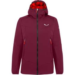 Salewa Ortles Tirolwool Responsive Stretch Hooded Jacket Women - Violet Rhodo Red