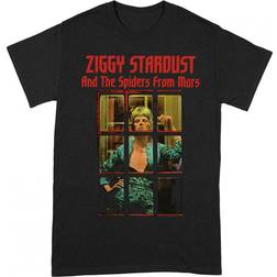 David Bowie Unisex Adult Ziggy Stardust T-Shirt - Rouge/Multicolore/Noir