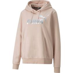 Puma Essentials+ Metallic Logo Hoodie - Gold Foil