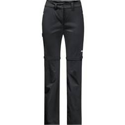 Jack Wolfskin Pantalones Impermeables Con Cremallera - Noir