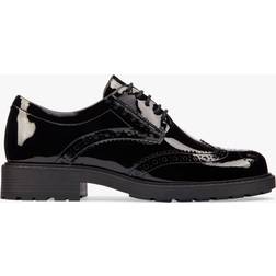 Clarks Limit Black Leather Shoes - Black