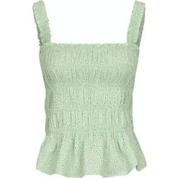 Neo Noir Vivi Flower Top - Lime Green