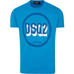 DSquared2 Stilfuld Blå T-shirt - Blå