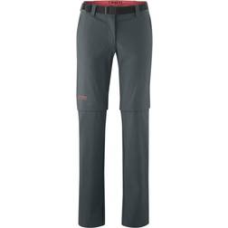 Maier Sports Damen Hose Nata 15 Zip Off - Graph/Strawberry