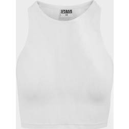 Urban Classics Women's Ladies Cropped Rib Top, (White 220)