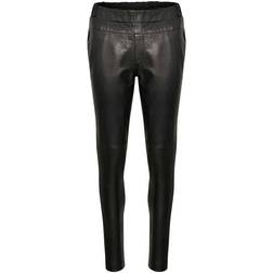 Kaffe Gia Sofie leather pants SORT