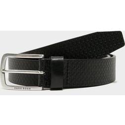 HUGO BOSS Mens Jor-HB-A Sz35 Italian-leather belt with embossed monograms