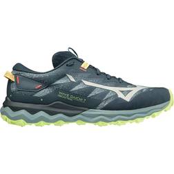 Mizuno Wave Daichi 7 Gris Oscuro Azul Amarillo - Grey