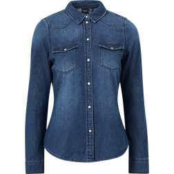 Vero Moda Maria Shirt - Blue/Medium Blue Denim