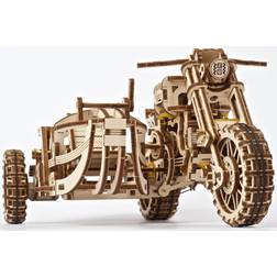 Ugears Motorcycle with Sidecar 380 Pieces