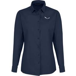 Salewa Fanes Hemp W Long Sleeve Shirt - Navy Blazer