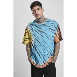 Urban Classics Men's Tie Dye Oversized Tee T-Shirt, Black/red