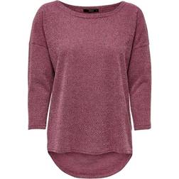 Only T-shirt Femme Alba Manches 3/4 - Rose