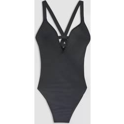 Seafolly Active Deep V One-Piece Swimsuit - Women's - Black