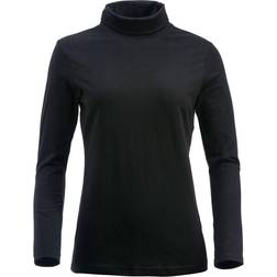 Clique Elgin Rollkragen Langarmshirt Damen - Schwarz