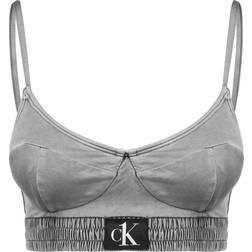 Calvin Klein Core Logo Tape Bralette-Rp Black Female