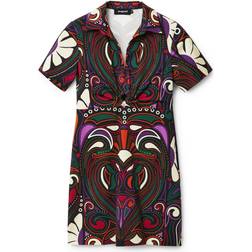 Desigual Women's short slim-fit retro dress, Black