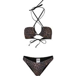 Urban Classics AOP Hot V Bikini - Braun