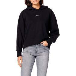 Calvin Klein Micro Branding Hoodie - Black