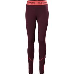 Helly Hansen Women's Lifa Merino Midweight 2-in-1 Base Layer Pants - Wild Rose