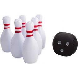 HearthSong Giant Inflatable Outdoor Bowling Game Set