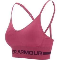 Under Armour Seamless Low Long Bra - Pink - Female