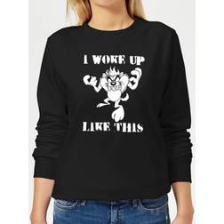 Looney Tunes Sweat Homme Woke Up Like This - Noir