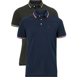 Jack & Jones JJEPaulos Polo 2-pack Blå