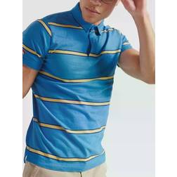 Superdry Stribet Academy Poloshirt - Økologisk Bomuld